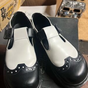 Dr. Martens Black and White Mary Jane’s